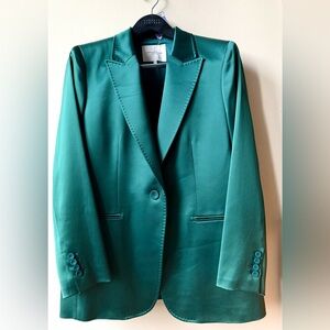 LaFayette 148 New York Peak-Lapel Pick Stitch Blazer